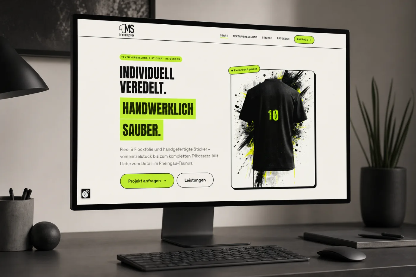 MS Textildesign – Webdesign von ADVEMA Werbeagentur, Werbeagentur aus dem Taunus (deutschlandweit tätig)